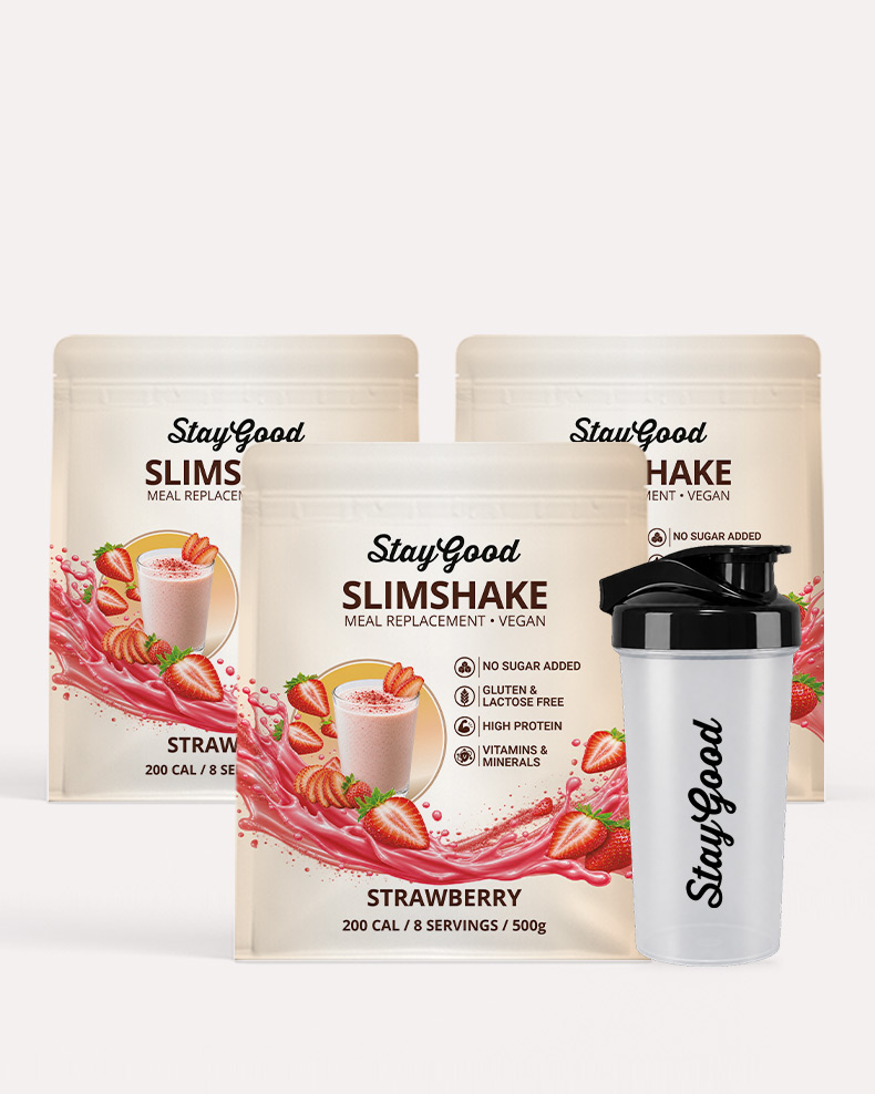 Slimshake 3-pack + gratis shaker