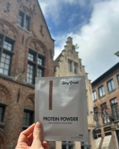 Provpåse med proteinpulver