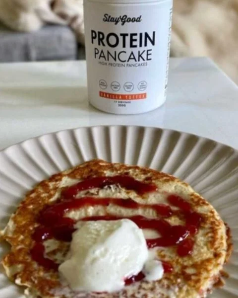Protein Pancake med sylt